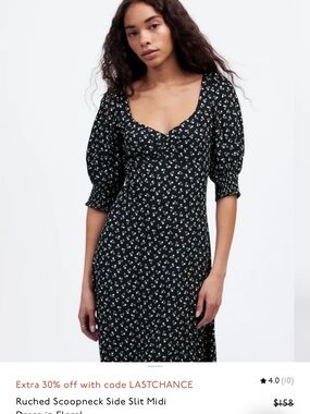 Madewell Floral midi dress 6